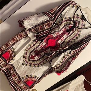 Ashley Stewart African Inspired Tunic Dress EUC